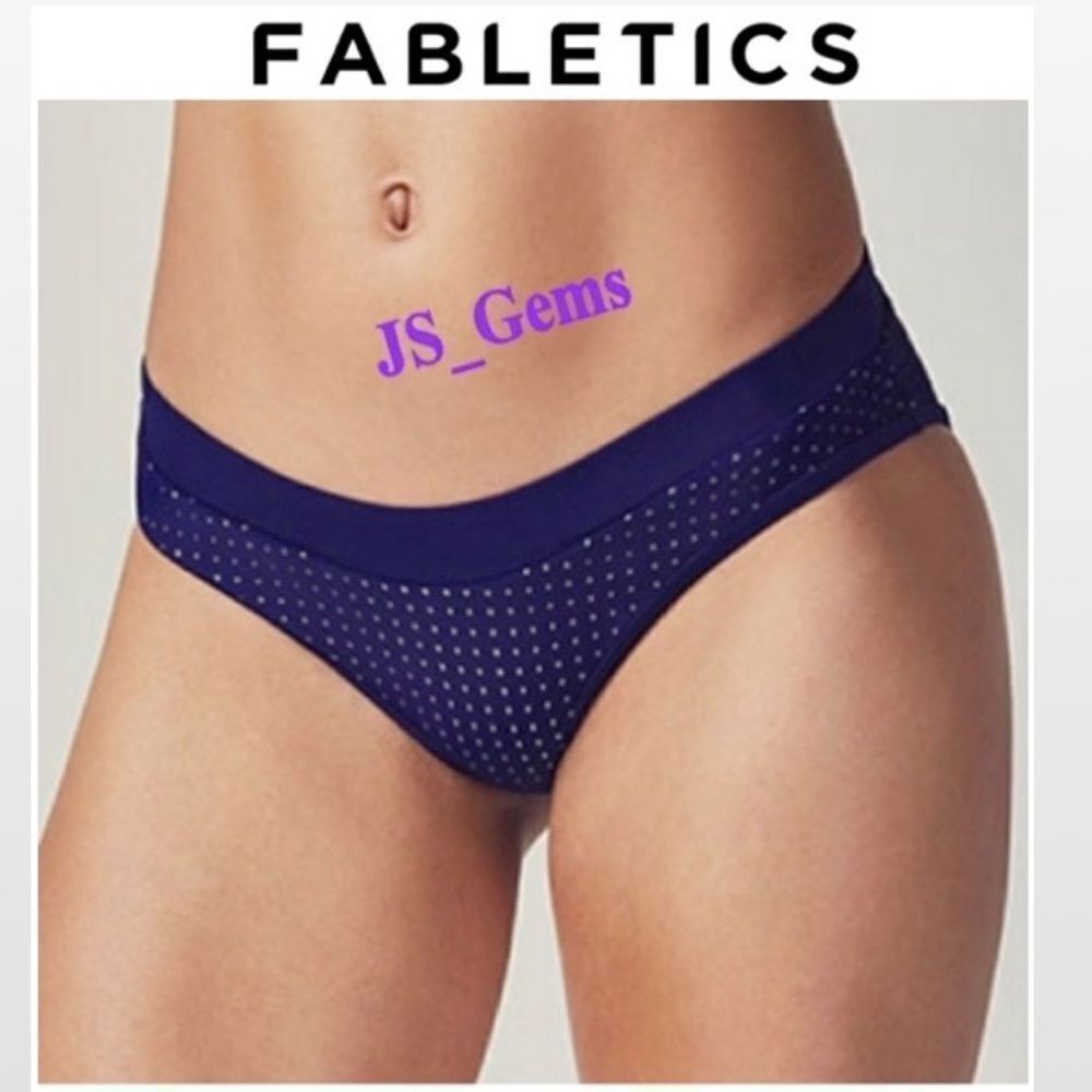 Fabletics Triangle Swimwear Bikinis Bottom Active Cheeky Blue XS